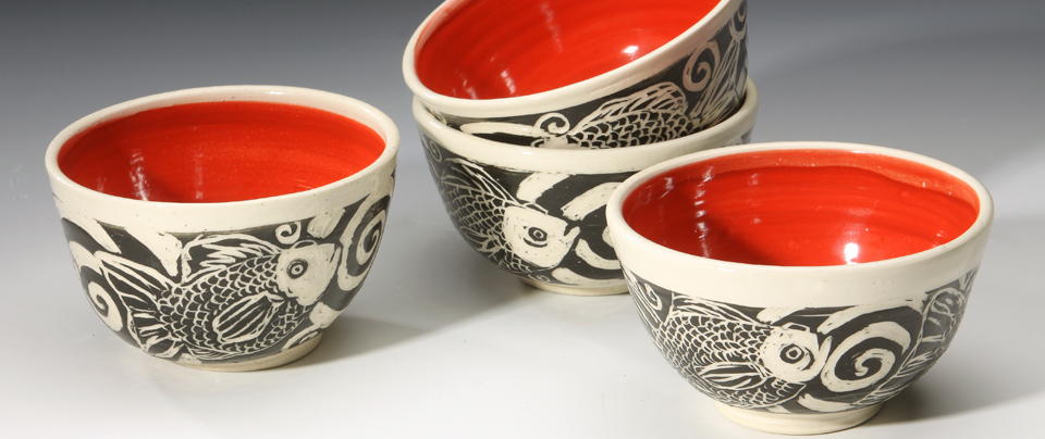 sgraffito bowls